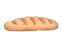 fresh bread bakery isolated icon